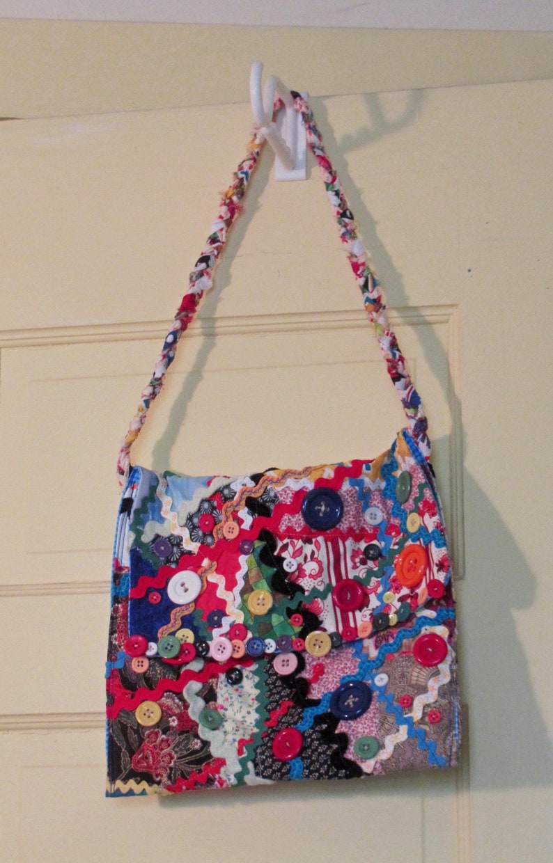 Rickrack purse boho gypsy shoulder bag messenger