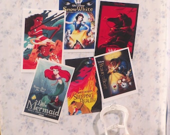 Disney weibliche Hauptdarsteller Miniaturfilmposter 6er Set No 14