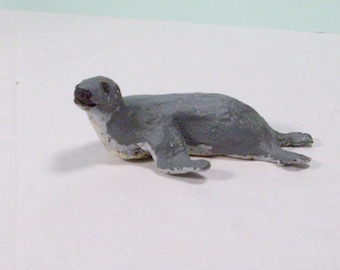 Miniature sculpture of a harbor seal