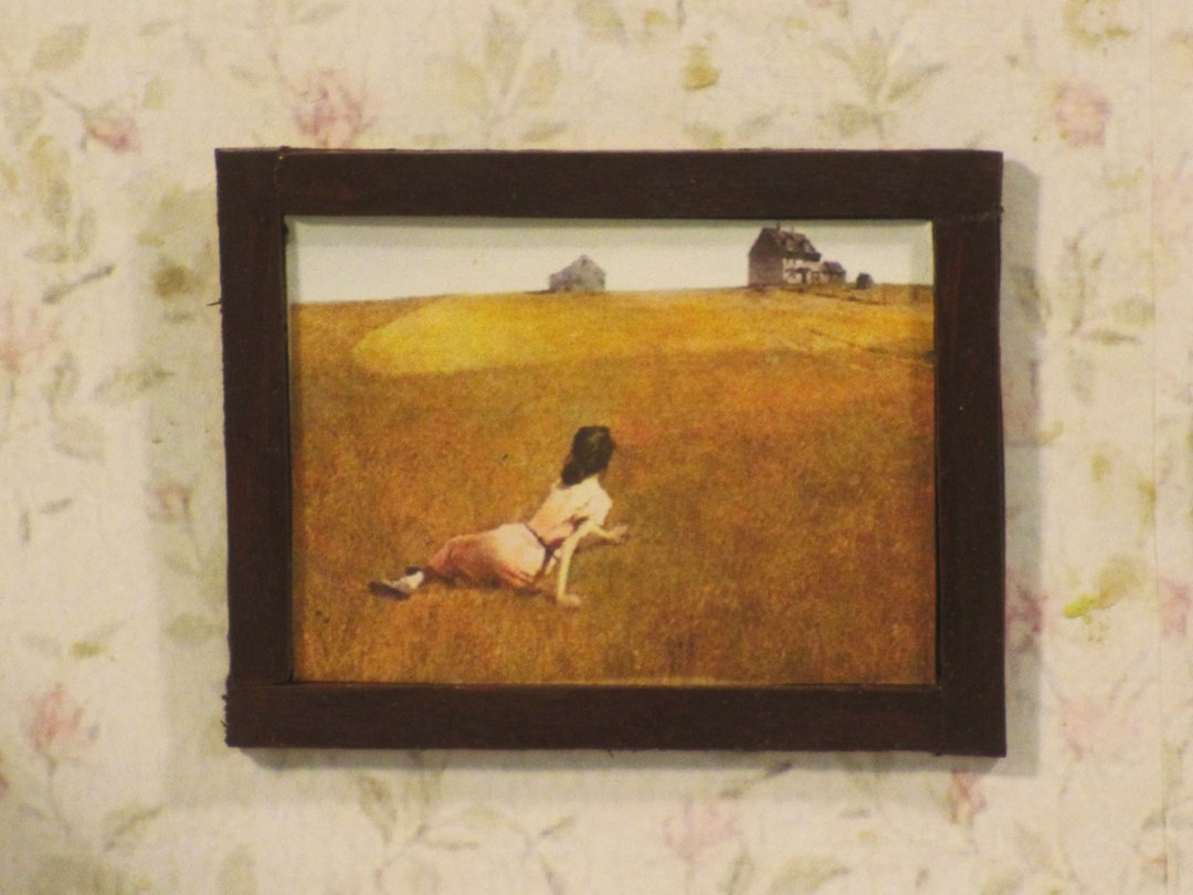Miniature Painting Andrew Wyeth Painting Girl in Field Etsy