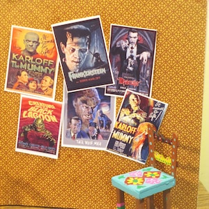 Miniatur Filmposter Horrorfilme No 22 6er Set