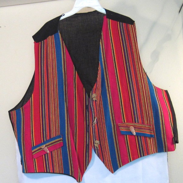 Striped Vest for men or women, XXXL