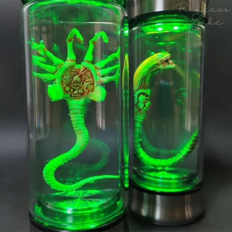 Xenomorph Alien Specimen Jar, Realistic Facehugger Embryo Glass Jar ...