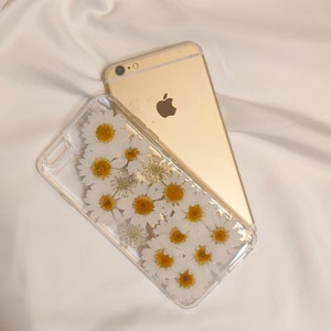 Coque de portable marguerite chic, cadeau délicat pour quelqu'un de spécial, cadeau de fête des mères, coque de fleurs séchées image 6