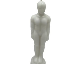 White -Male Figure Image Candle -(1pc) -Spell,Spell Work,Ritual,Magic,Protection
