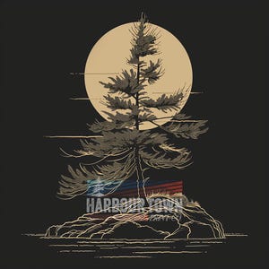 Georgian Bay Tree Digital Art – Golden GBay - 2 High-Resolution Digital Files