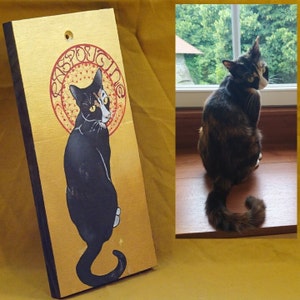 Tableau acrylique MuchaT portrait chat