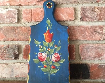 Handpainted Scandinavian Wood Cutting Board