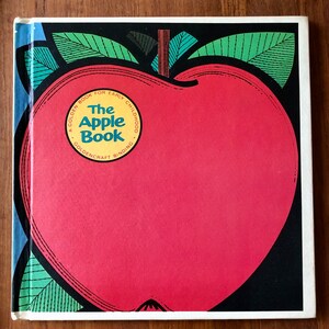 Vintage Hardcover Apple Golden Shape Book