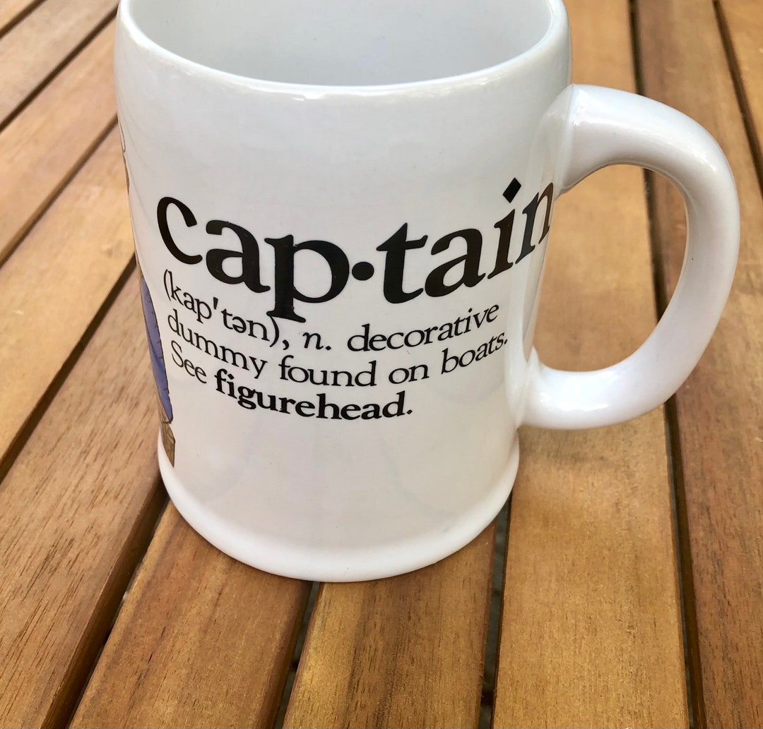 Vintage Boxed Porcelain Ship Captain Mug - Etsy