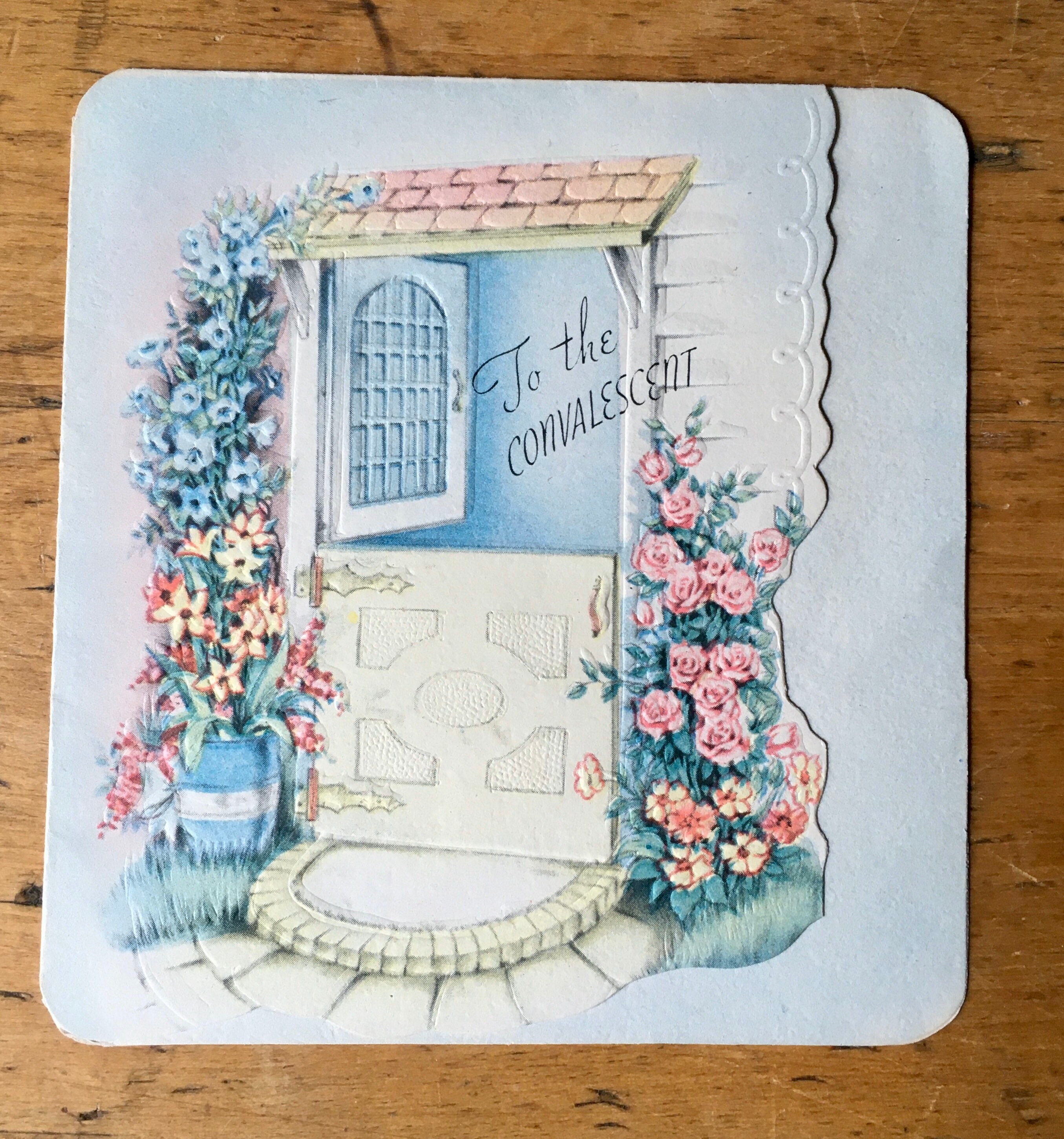 Vintage To The Convalescent Card Etsy UK