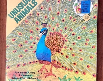 Vintage Unusual Animals Golden Look-Look Book