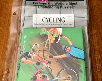 Vintage Cycling Scramble Squares Bike Biking Puzzle