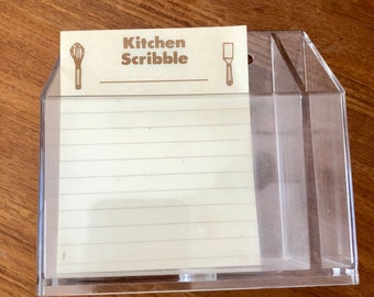 Vintage Kitchen Caddy Memo Pad