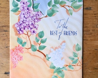 Vintage to the Best of Friends Fold Out Birthday Card