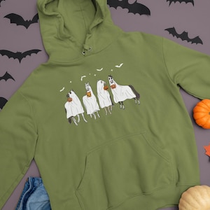 Halloween Horse Ghost Sweatshirt | Western Halloween Sweatshirt | Halloween Gifts | Boo Shirt | Spooky Season Sweatshirt |Unisex Sweatshirt