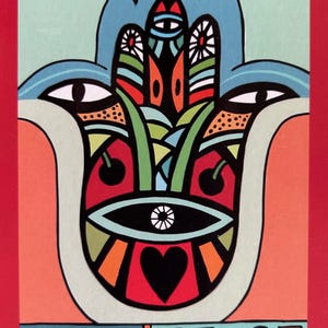 Hamsa: Hope and Peace postcard