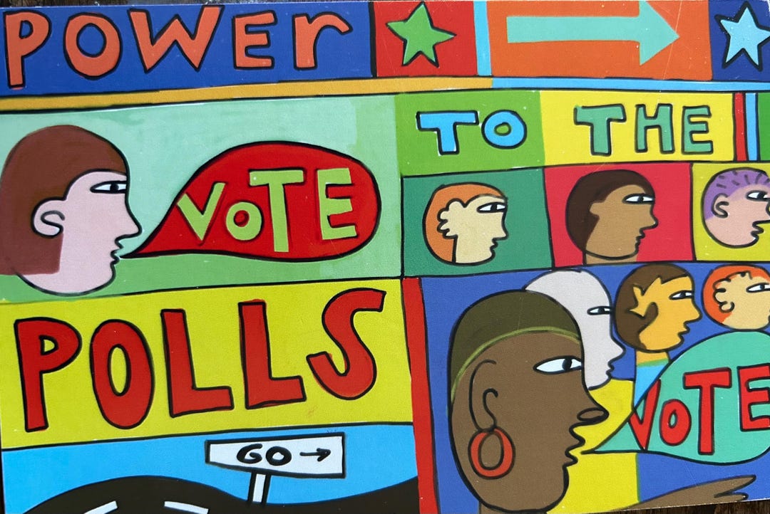 Voting Rights Postcards Voting Postcards Pack | Get Out the Vote Campaign Cards | Power to the ...