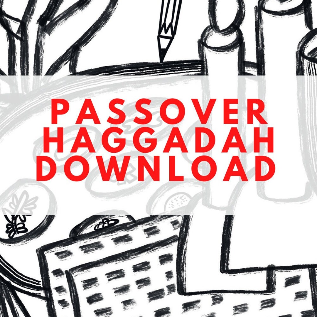 Interactive Drawing Haggadah Downloadable PDF - Etsy