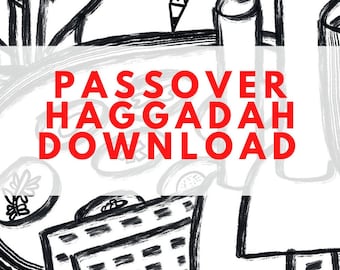 Interactive Drawing Haggadah PDF | Creative Passover Seder Experience | Printable Art-Based Haggadah for Families & Adults
