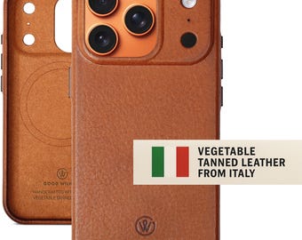 iPhone 17 Pro / Pro Max Leather Case | Handmade iPhone Cover | Best Camera Protection & Camera Button | Premium Slim 360-degrees Phone Case