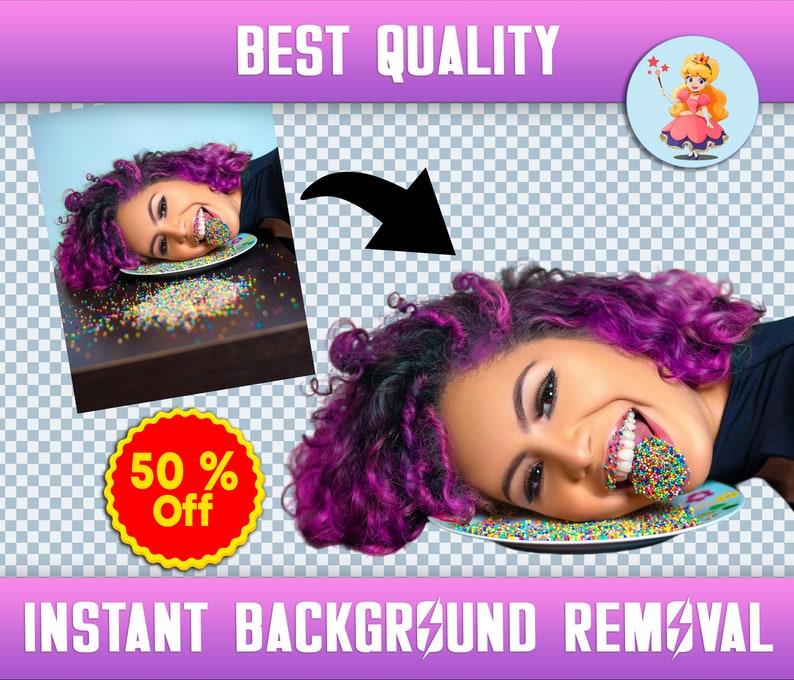 5X INSTANT Background Removal Digital Photo Editing, Quick Image Cleanup for Graphics, Product Photos & Portraits image 1