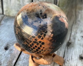 Pitfired clay spirit rattle.