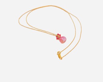 Pink Topaz Necklace | Valentine's Day Gifts