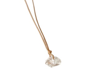 Herkimer Diamond Necklace | Silk Cord Necklace | Bridal Gifts Jewelry | Handmade Jewelry