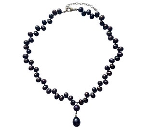 Freshwater Black Pearl Choker