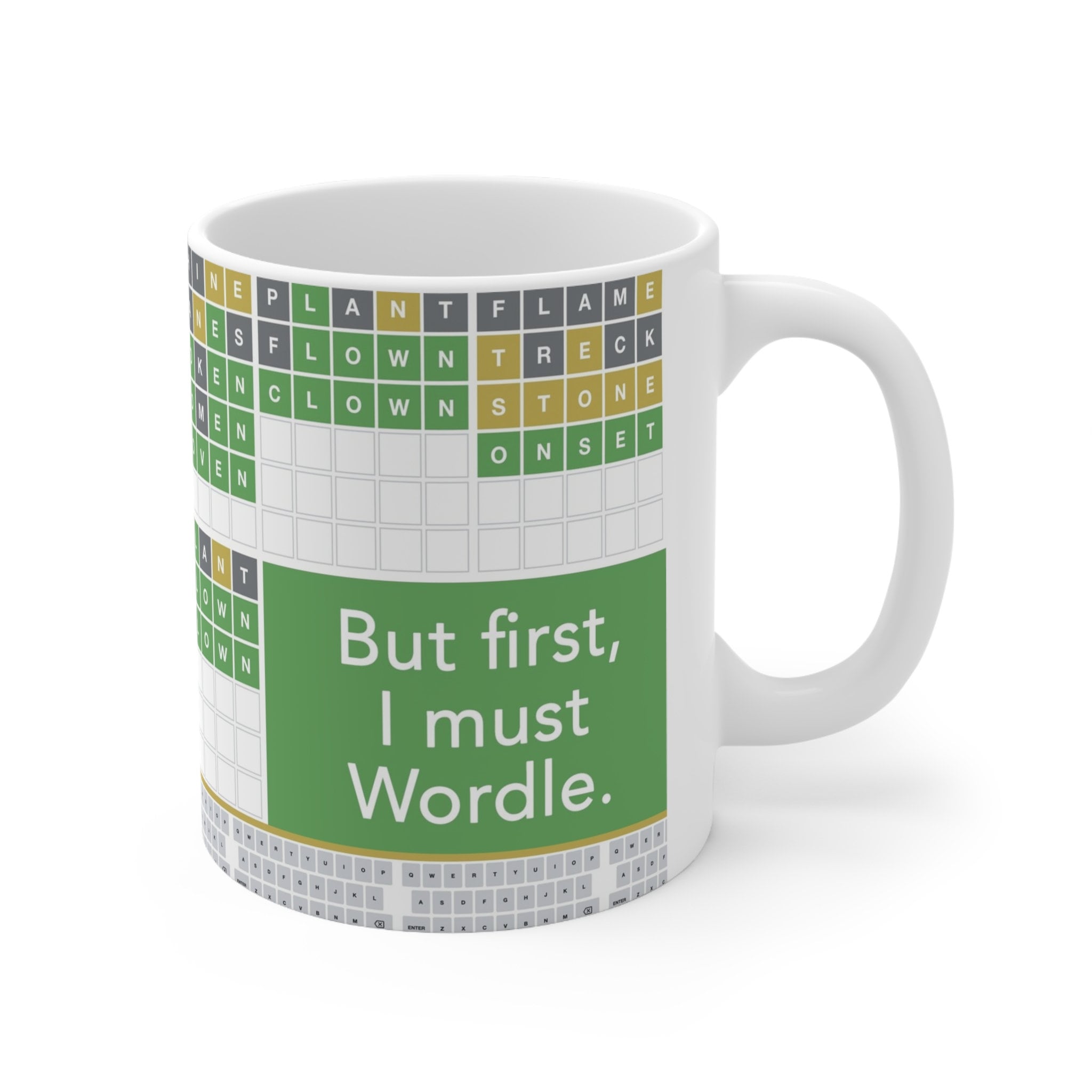  MoltDesigns Wordle Coffee Mug - Phew Wordle Mug - Funny Wordle  Lover Gift - Ceramic Coffee Mug - Funny Wordle Mug - Wordle Gift - Coworker  Gift - Boss Gift 