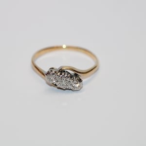 9ct Yellow Gold Diamond Fancy Ring
