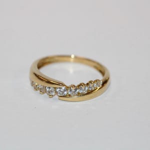 18ct Yellow Gold Cubic Zirconia Fancy Ring