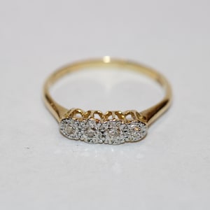 18ct Yellow Gold Diamond Fancy Ring