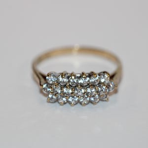9ct Yellow Gold Cubic Zirconia Fancy Ring