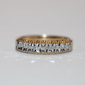 9ct Yellow Gold Cubic Zirconia Fancy Ring
