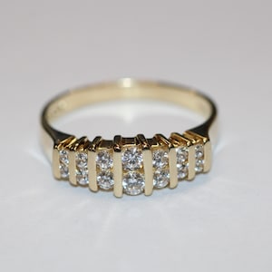 14ct Yellow Gold Cubic Zirconia Fancy Ring