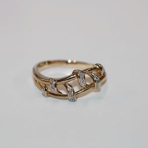 9ct Yellow Gold Diamond Fancy Ring
