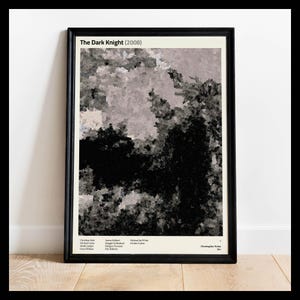The Dark Knight 2008 Kunstdruck | Verschieben Pixel Poster | Personalisierte Wandkunst | Filmstill | Film Kunstwerk für DC Universe Fans