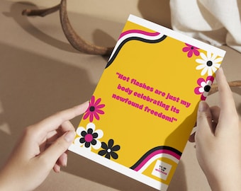 Cartel de la menopausia, Menopausia divertida, Oficina de la menopausia, Diversión Hot Flash, Impresiones digitales, Conciencia de la menopausia, Libertad de la menopausia, Regalos de la menopausia