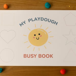 Spielmatte aus Knete: Montessori Aktivität, Lernen für die Vorschule (druckbare PDF)