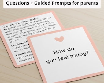 Emotion Cards Printable Toolkit for Parents, Calm Down and Emotional Support for Kids, Montessori Calm Corner Tool, SEL Emotional Regulation