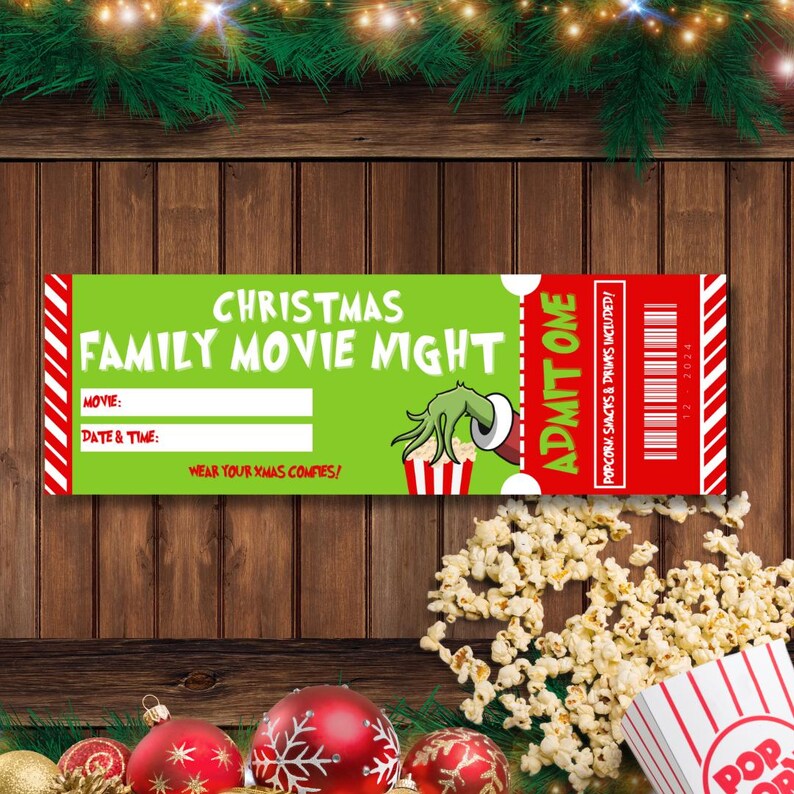 Grinch christmas tickets