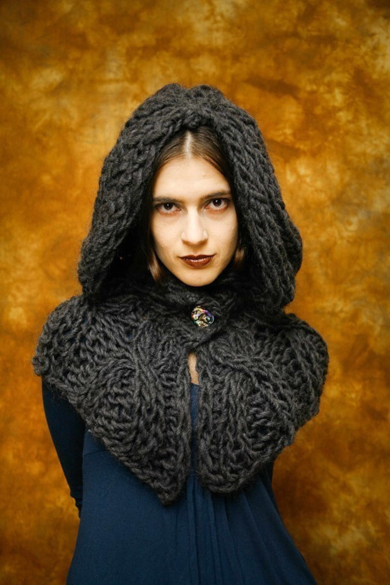 Gothic Hooded Shrug Etsy