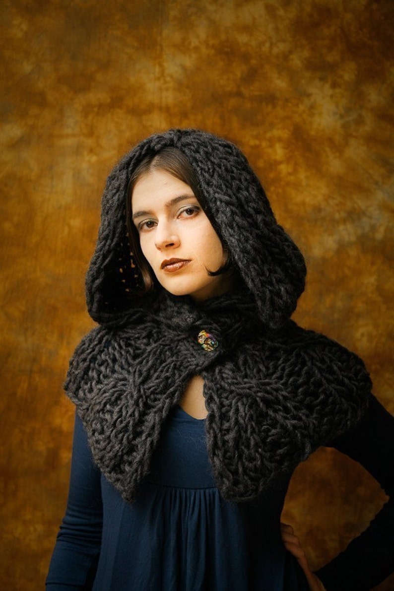 Gothic Hooded Shrug Etsy