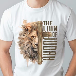 The Lion Of Judah T-Shirt, Jesus Tee, Gift For Christian, Religious Shirt, Christian Shirt, Bible Verse Shirt, Jesus Shirt, Scriptutre Shirt