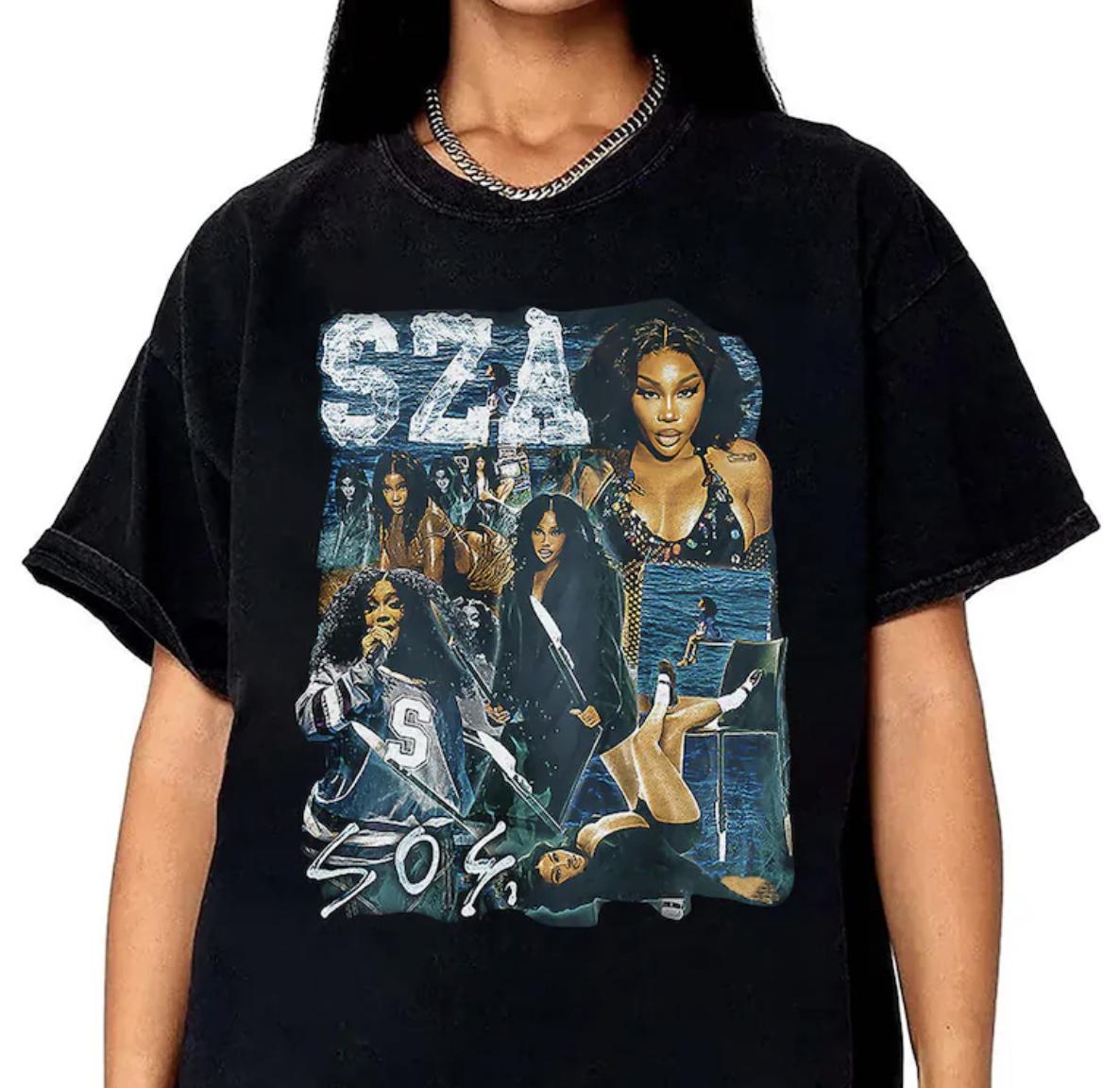 Vintage SZA SOS Shirt, Vintage Sza Good Days Shirt, Sza 90s Shirt, Sza New Bootleg 90s T-Shirt, Sos Sza Merch, Unisex T-Shirt, Gift for Her