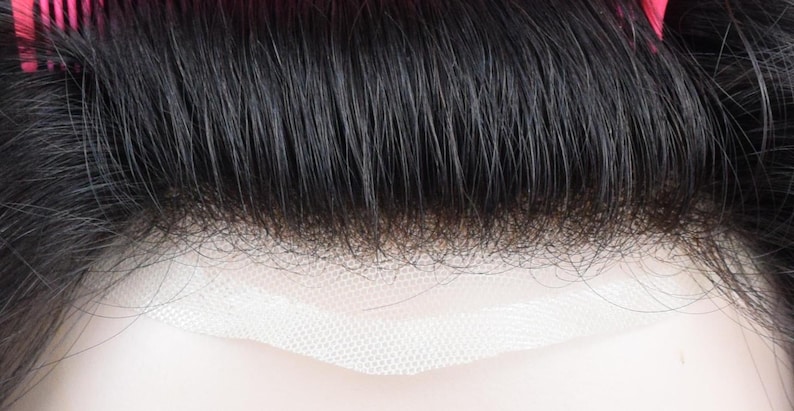 Peluca Auspiciouswig con sistema de encaje francés, peluquín de cabello humano para hombre, regalo para hombres imagen 8