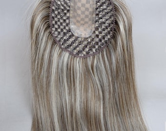 Breathable Mesh Integration Hair System Silk Top Fishnet Integrated Hairsystem European Virgin Hair Topper Gifts For Women Thinning Hair