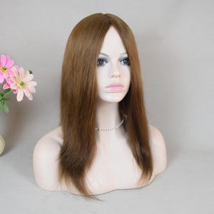 19インチモノトップヨーロピアンバージンヒューマンヘアユダヤ人